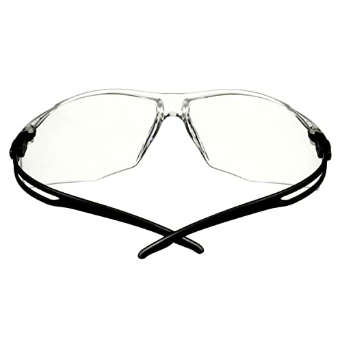 3M SecureFit 500 Safety Glasses, Black frame, Anti-Scratch/Anti-Fog, Clear lens, SF501AF-BLK-EU, Black Frame / Clear Lens - Image 2