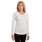 Vapor Apparel Women’s UPF 50+ UV Sun Protection Long Sleeve Performance Slim Fit T-Shirt for Sports and Outdoor Lifestyle, Medium, White