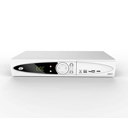 8007 DVB-S2 Set Top Box Satellite TV Receiver 1080 HD Support PVR and Playback via USB, Support Internet from Mobile, SIM GPRS, Free to Air Channels (8007)