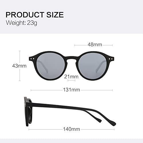 Image of ZENOTTIC Polarized Round Sunglasses, Stylish Sunglasses for Men and Women Retro Classic, Multi-Style Selection