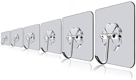 Kit Premium com Ganchos Adesivos Resistentes Multiuso, Ideal para...