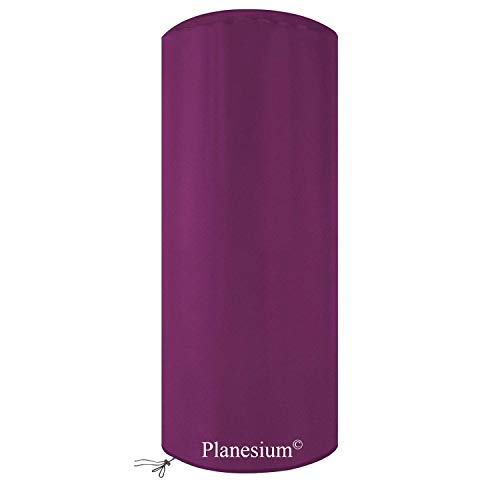 Planesium Premium Terrassenheizer Schutzhülle Heizstrahler Abdeckplane Heizpilz Hülle Terrassenstrahler Abdeckung Haube wasserdicht atmungsaktiv (Ø 45cm x H 220cm Bordeaux)