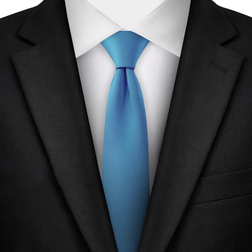 Image of Jacob Alexander Men's Skinny Width 2 inch Solid Color Tie