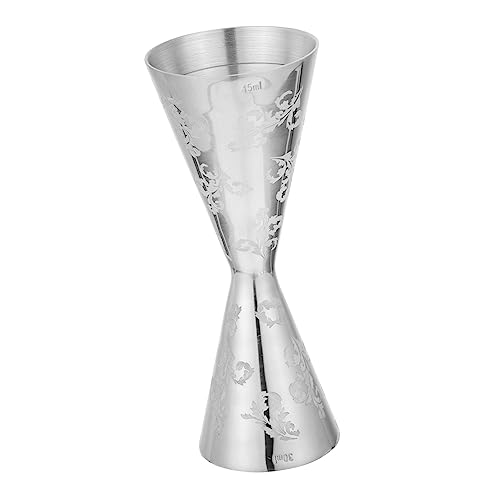 KICHOUSE Wine Measuring Device Double-Head Measuring Cup Professional Bartending Tool Stainless Steel Jigger