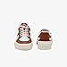 Lacoste Men's L004 Sneaker, Brown/White, 7.5