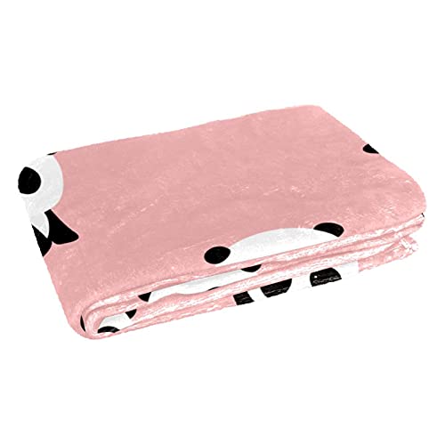 Couverture chaude panda contre les soirées fraîches sur canapé ou lit - 3