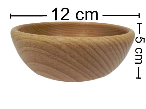 Ciotola In Legno Di Faggio 16cm - Eco, Rustica, Per Frutta, Noccioline, Snack, Regalo - Foto 6