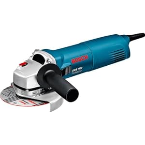 Bosch Professional haakse slijpmachine GWS 1400 (motor van 1400 watt, schijf-Ø 125 mm, opnameflens, beschermkap, spanmoer, pensleutel, in kartonnen doos)