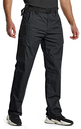 Epoew Men's Tactical Pants Water Resistant Ripstop Cargo Pants For Men Multi-Pockets Work Pants For Military Outdoor Survival #TOP19
