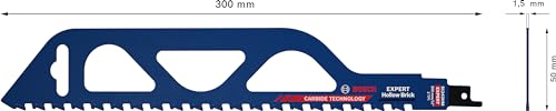Lame de scie sabre Expert Bosch S 1243 HM 300 mm pour bloc de construction - 4