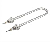 yaoqijie M16 Thread U Shape Heating Element 220V Stainless Steel Single U Type Heating Tube Fit For Kitchen Appliance 1KW/1.5KW/2KW/3KW/4KW(3KW 310mm)