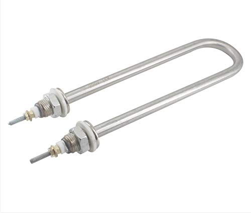 yaoqijie M16 Thread U Shape Heating Element 220V Stainless Steel Single U Type Heating Tube Fit For Kitchen Appliance 1KW/1.5KW/2KW/3KW/4KW(3KW 310mm)