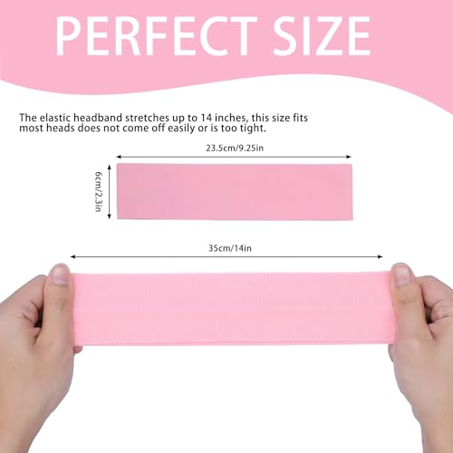 Image of Workout Headbands Non Slip Headband Sport Headbands Sweatbands Elastic Sport Hair Bands for Sports Travel Indoor Fitness Gym