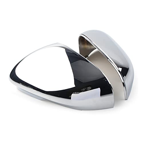 Coques de rétroviseur pour Jaguar XF XE XJ XK capuchon chrome ABS paire