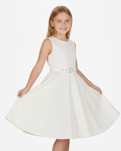Vestido vintage años 50 niñas ropa retro de fiesta comunión vestir 2