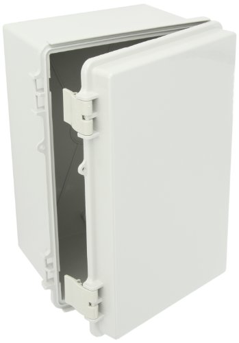 Best Deal Cheap 🛒 BUD Industries NBF-32318 Plastic Outdoor NEMA Economy Box 11.81" L x 7.87" W, Gray