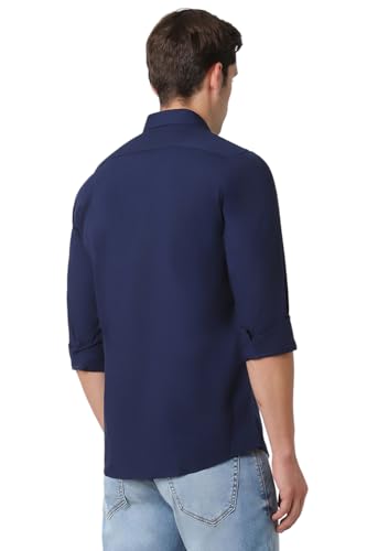 Image of Peter England Men's Premium Stretchable Cotton Solid Casual Shirt