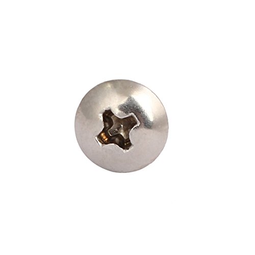 Sourcingmap M4x12mm Thread 316 Stainless Steel Truss Phillips Head Self Tapping Screw 15pcs - Image 3