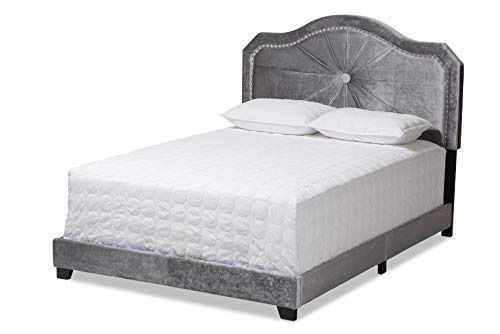 Baxton Studio Beds (Box Spring Required), Queen, Gray by Baxton Studio - Used condition - US$396.02