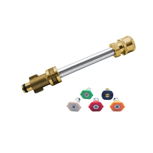 Pressure Washer Adapter with 1/4' Quick Connector, Compatible with Ryobi BM80721SB, PS141913, PS141955, Ry141600, Husky 1750, Dewalt DCPW550, Harbor Freight 1750, Husky 1800, Portland 63255 - Metal