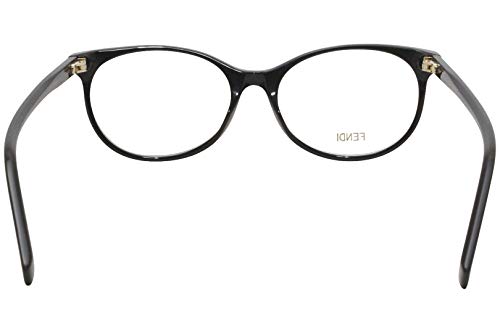 Fendi Ff0388 807 Eyeglasses Women's Black Full Rim Oval Optical Frame 53Mm #TOP3