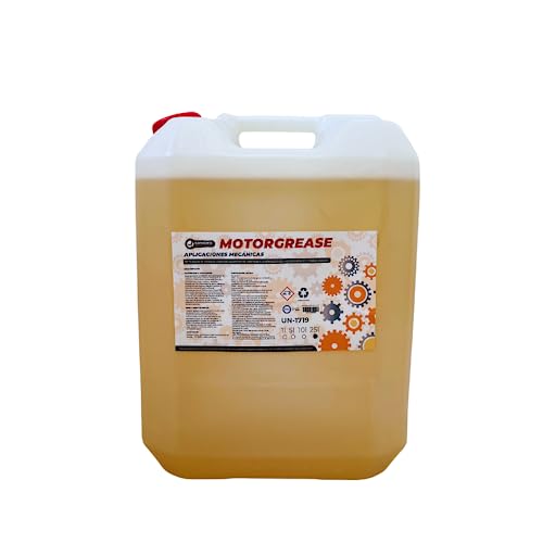 25L MotorGrease Desengrasante de Motor Profesional Coche Moto - Desengrasante Motor Industrial Fuerte Concentrado - Quitagrasas Limpia Motores Cadenas Transmisiones Piezas - Rápido y Eficaz
