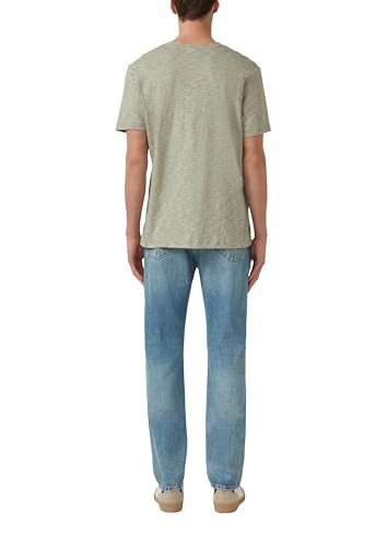 s.Oliver Herren T-Shirt – V-Ausschnitt, Regular Fit, Baumwolle – Ansicht 2