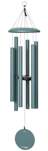 Corinthian Bells by Wind River - 36 inch Patina Green Wind Chime for Patio, Backyard, Garden, and Outdoor Decor (Aluminum Chime) Made in The USA