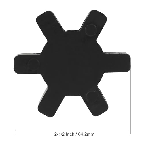 Hordion ZC202307202265 4Pcs L075 Flexible Nbr Rubber Spider Insert Solid Spider Center Fits L-075 L Jaw Coupling thumb #1
