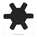 Hordion 4Pcs L075 Flexible NBR Rubber Spider Insert Solid Spider Center Fits L-075 L Jaw Coupling