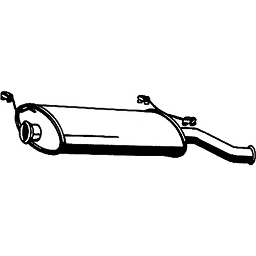 ASMET Silencieux arrière pour CITROËN XSARA (N1) XSARA Coupe (N0) Cover
