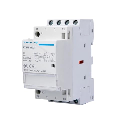 Contacteur modulaire 4P 25A 2NO2NC pour rail DIN de tableau électrique domestique