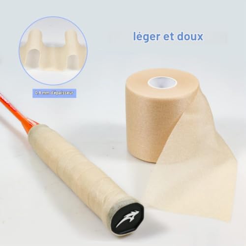 QiGui 4 Rollen Underwrap Tape Bandage de Mousse Bandage PreTape Ruban Athlétique en Mousse Ruban de Sport pour Cheville, Poignets,Genoux, évite Les Blessures Cutanées et Les Résidus D'adhésif 7cmX27m – vue 3