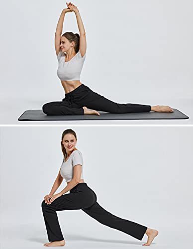 SPECIALMAGIC Women Yoga Sweatpants Pajama Wide Leg Cotton Drawstring Lounge Pants Leisure4