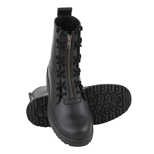 Liberty Warrior 7190-25 Flying Boots for Men, High Ankle, Hard Toe, Light Weight, Genuine Leather, Pilot Boot, Black, Sizes-5UK-10UK