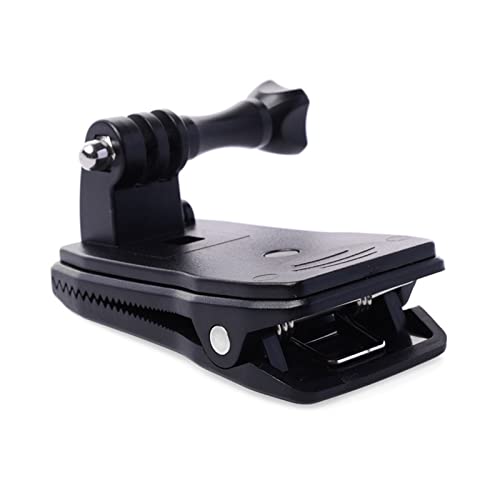 Backpack Strap Cap Clip Mount 360 Degree Rotary Clamp Arm for Action Camera Accessories Backpack Strap Mount for Phone Backpack Strap Mount