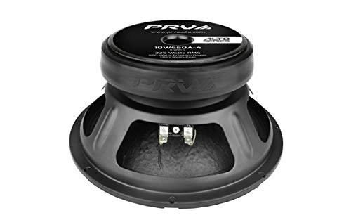 PRV AUDIO 10 Inch Woofer 10W650A-4 650 Watts Program Power, 4 Ohm, 2.5 in Voice Coil, 325 Watts RMS Pro Audio Speaker (Single)