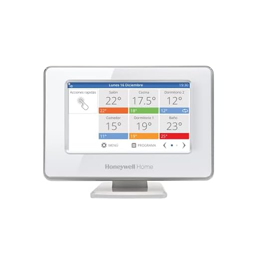 Honeywell Home THR99C3100 Termostato inteligente evohome WiFi, Ahorra energía y dinero, Con aplicación móvil, Compatible con Google Home e IFTTT, Color Blanco