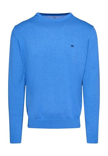 FYNCH-HATTON Feinstrick-Pullover aus weicher Baumwolle Bright Ocean/M