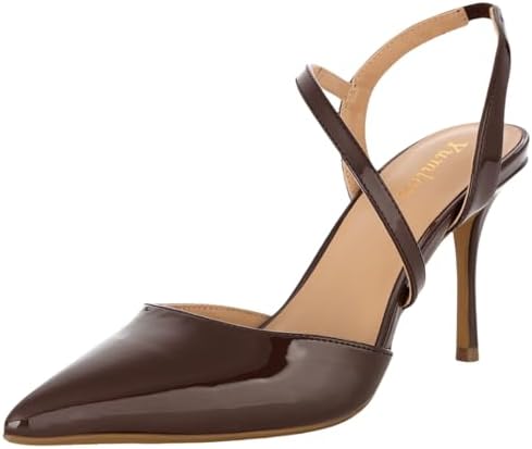 Closed Toe Slingback Heels Wedding High Stiletto Heel for Women 3...