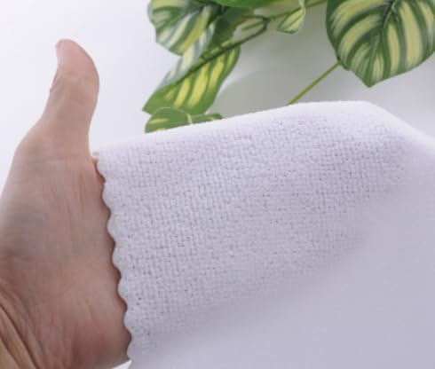 White Towel, Thickened Absorbent Microfiber Square Towel, not Easy to shed, Perfect for a Refined Travel Experience 13.7 * 29.5in