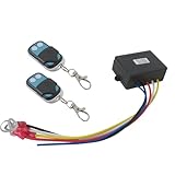 Neuroquill Waterproof Wireless Winch Remote Control Kit - 12V/24V Universal Handset Fit for Car,