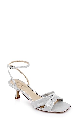 Jewel Badgley Mischka Valerie Open Toe Kitten Heels2