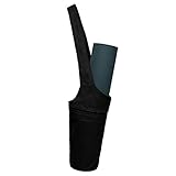 Tasche Für Yogamatten Ausübung Matten-Tragetasche Mit Multifunktions Lagerung Taschen Hält Mehr Yoga-Zubehör Passend Für Die Meisten Mattengrößen Frauen Im Freien,Schwarz