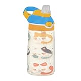 Fonctionnement convivial : le bec de canard s'adapte bien, avec une housse anti-poussière. L'interrupteur à bouton de la bouteille d'eau pour enfants permet une utilisation à une main, permettant aux enfants de s'hydrater sans avoir à poser leurs jouets ou leurs équipements de sport.