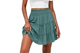 Lepunuo Plus Size Floral Skorts Skirts with Pockets Casual High Waisted Spring Trendy Cute Short Skirt