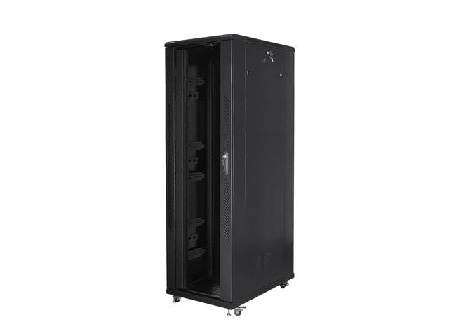LANBERG ARMARIO Rack FF01-8242-12B (42U, 19'', 2047MM / 800MM / 1200 MM, Standing, Glass, 800 kg, Black Color)