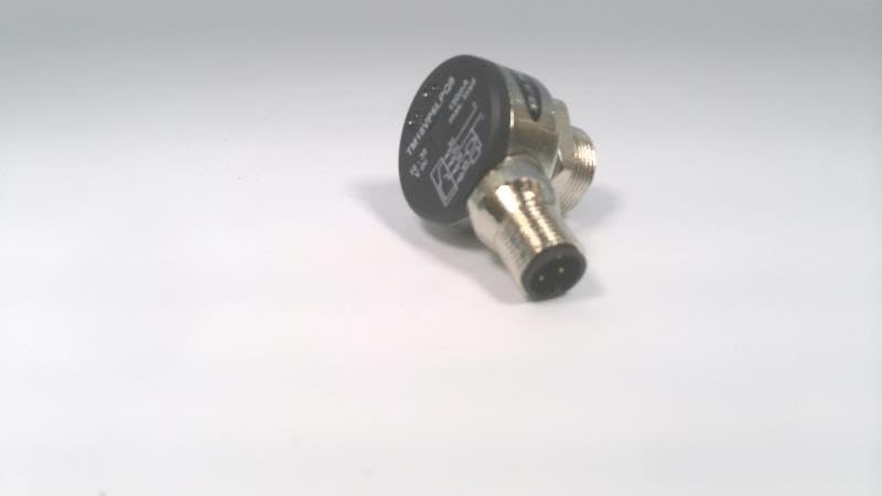 BANNER ENGINEERING TM18VP6LPQ8 (42005), 10-30 VDC, Complementary Output, Integral 4-PIN M12 QD, PNP, Polarized Reflective, TM18 Heavy-Duty Right Angle Sensor