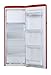 Amica KSR 364 150 R Retro Kühlschrank/Rot /218 L/Gemüseschublade/LED-Beleu...