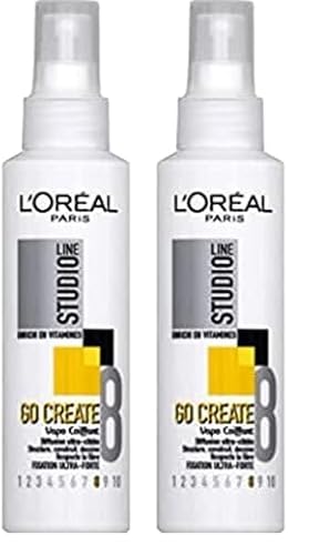 L'Oréal Paris Studio Line Go Create Spray Coiffant Fixation Ultra Forte 150 ml (Lot de 2) L'Oréal Paris Studio Line Go Create Spray Coiffant Fixation Ultra Forte 150 ml (Lot de 2)